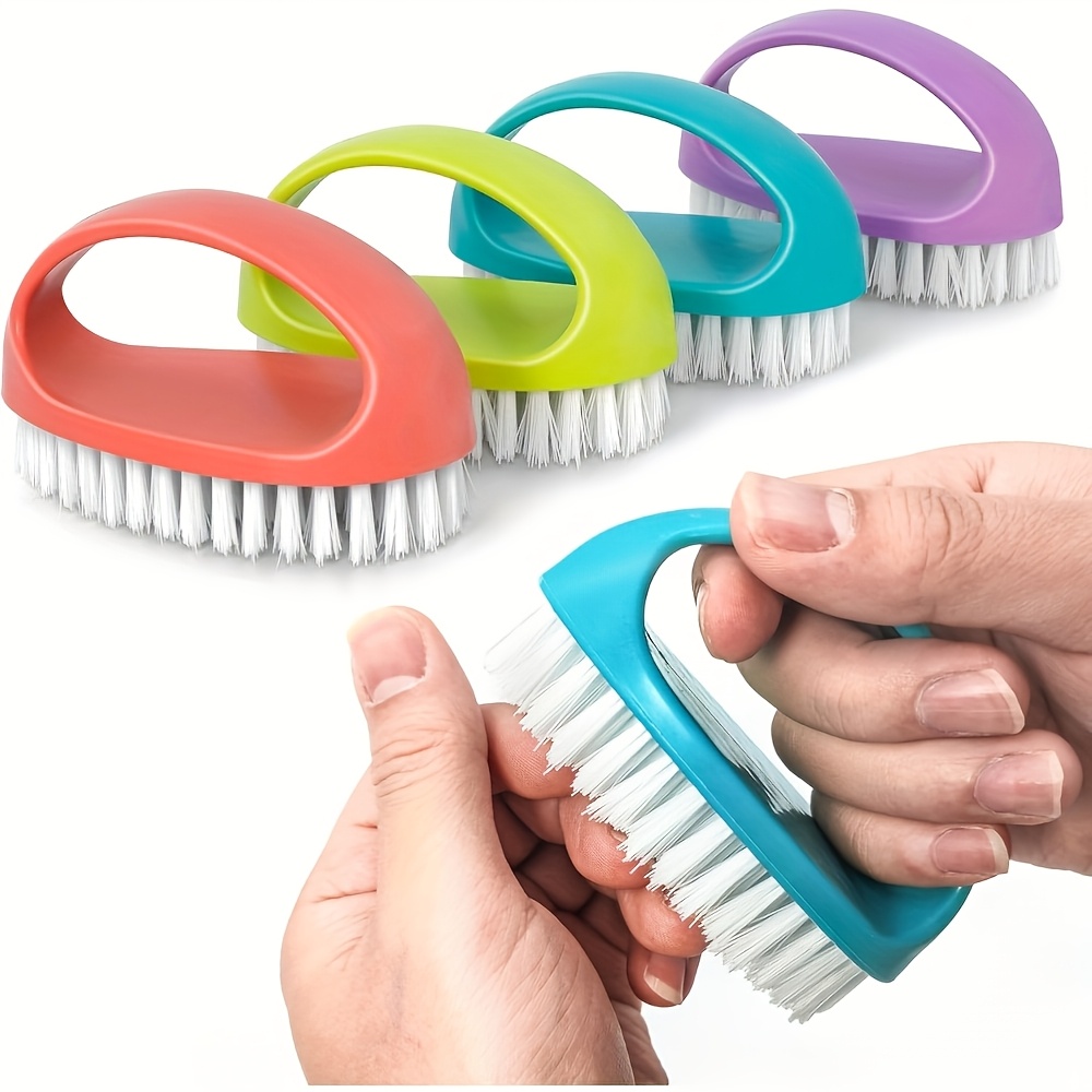 Group Head Brush - 2 escovas de unhas resistentes, com