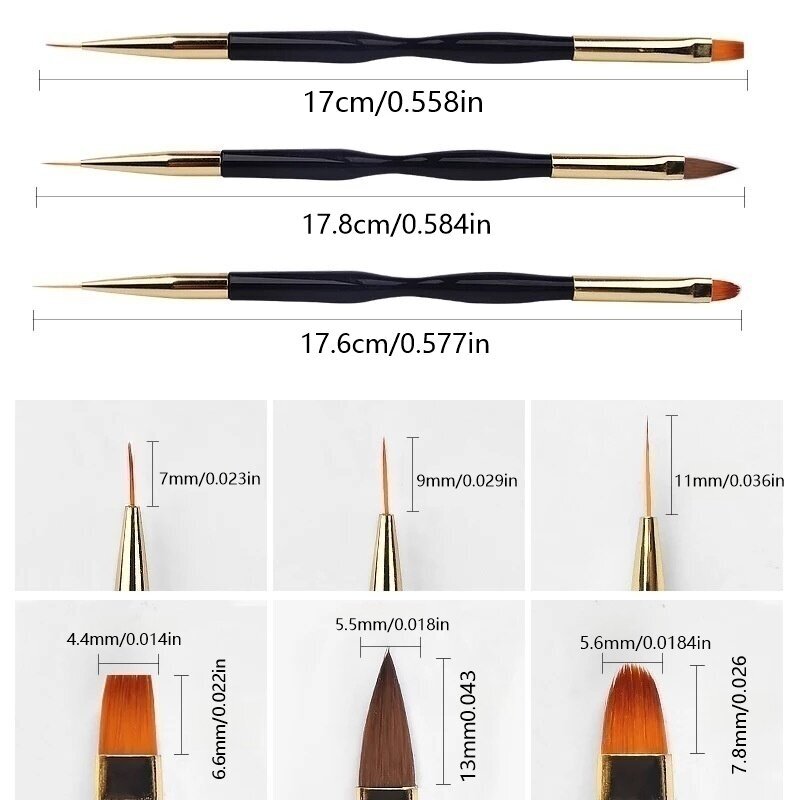 3 Canetas de Pintura para Unha - Group Head Brush avaliação e preço